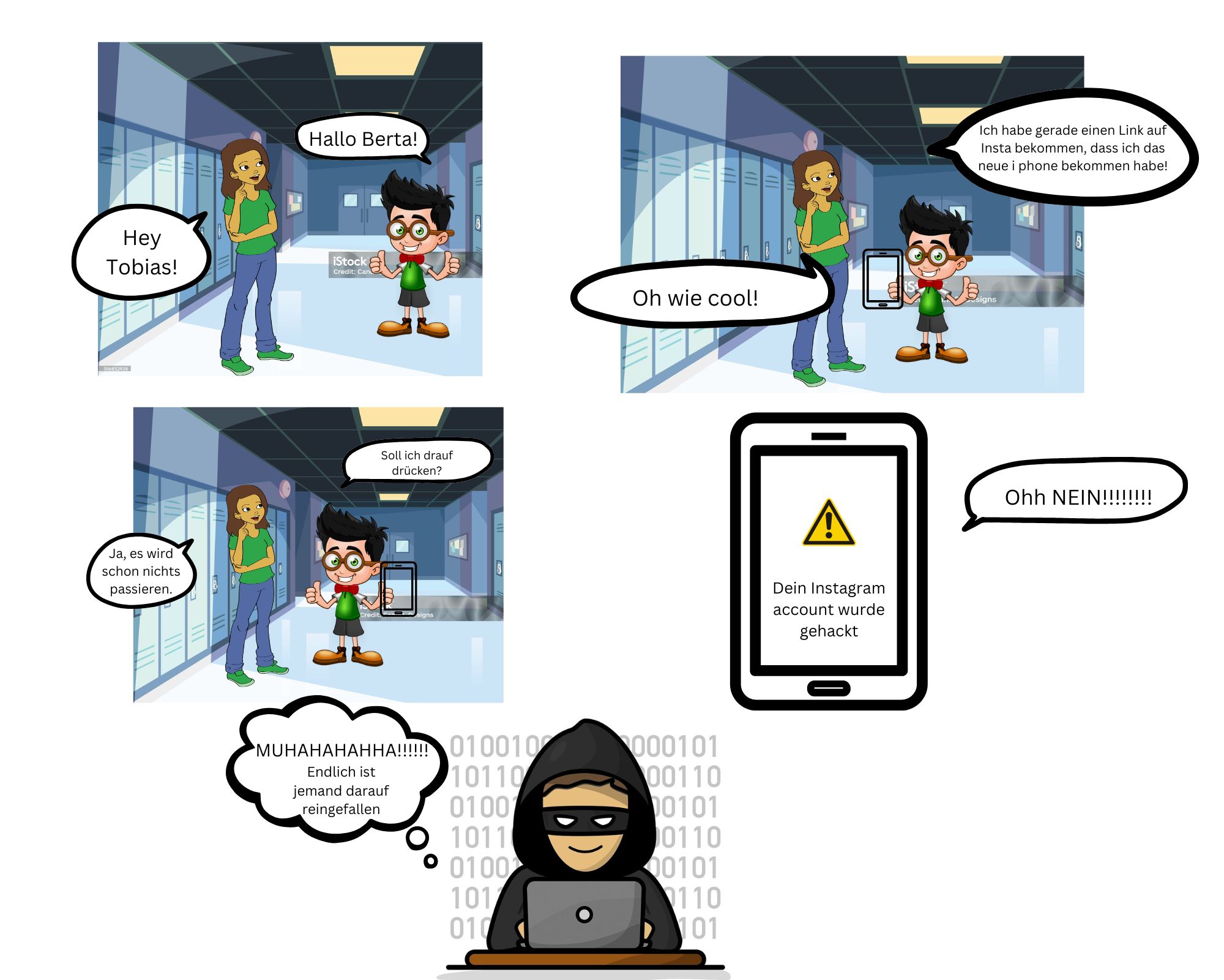 Social Media Beiträge der 1EBA zum Safer-Internet-Monat #SID2025AT