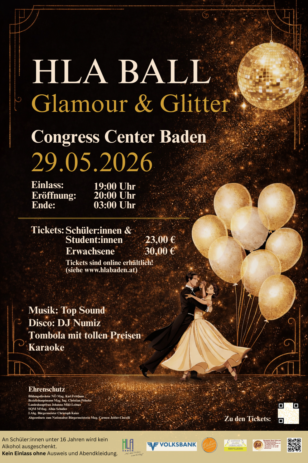 Infos zum Ticketverkauf für den HLA Ball 2026